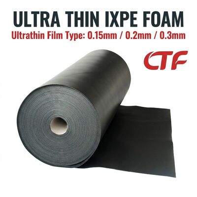 0.15mm 0.2mm 0.3mm Cienkie IXPE Foam Roll Gum Backed Waterproof Insulation Material dla taśm i aplikacji elektronicznych